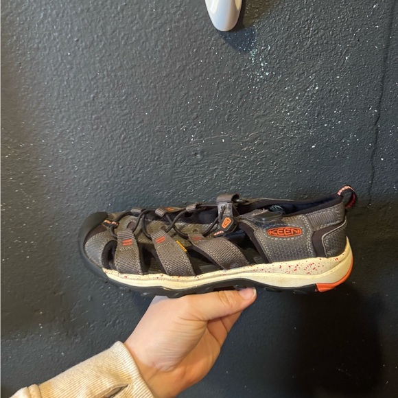 Kids Keen Grey Orange Newport Neo H2 Waterproof Sandals Size 5 - Picture 7 of 8
